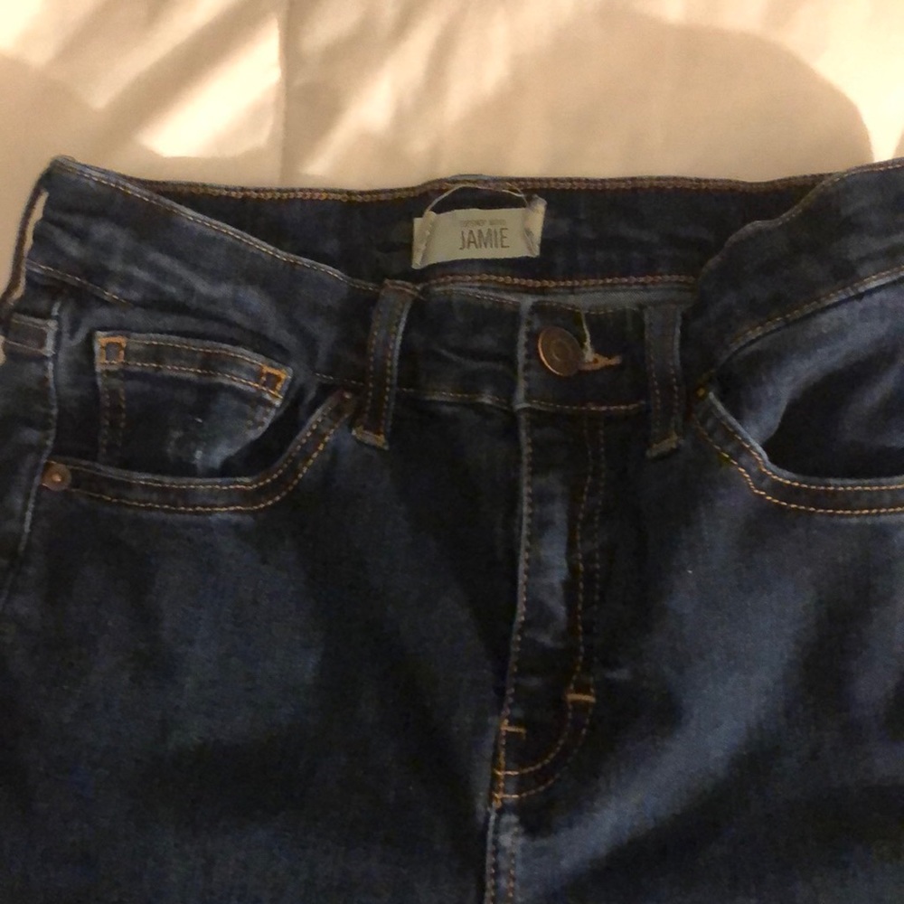 Young womens Topshop Moto Jamie jeans. W 28 L 30
